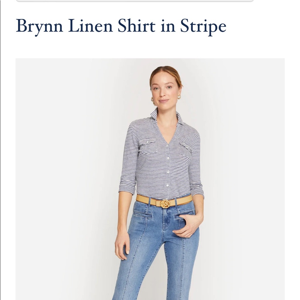 J. McLaughlin Brynn Linen Top